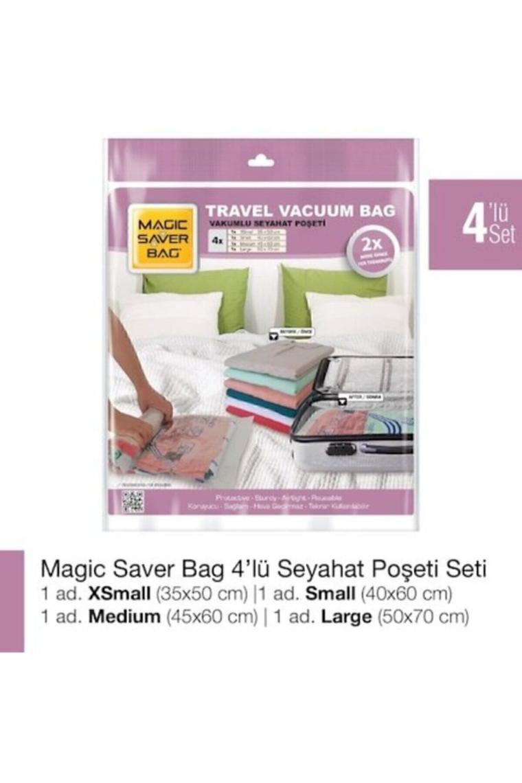 4'lü Seyahat Poşeti Roll-up (Xs+s+m+l)