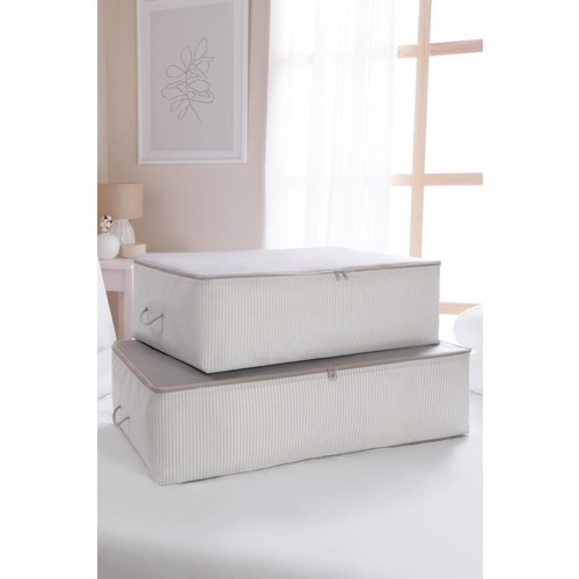 Ocean Home Textile 2'li Stuff&Things Gri Baza Altı Yastık Yorgan Kazak Hurcu, Hurç