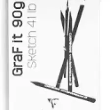 Clairefontaine Graf İt Beyaz Çizim Blok 80 Yaprak 90 Gr. A4
