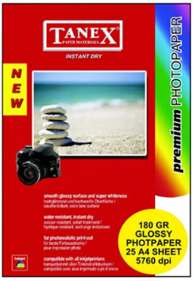 180 Gr A4 Fotoğraf Kağıdı 25 Ad.