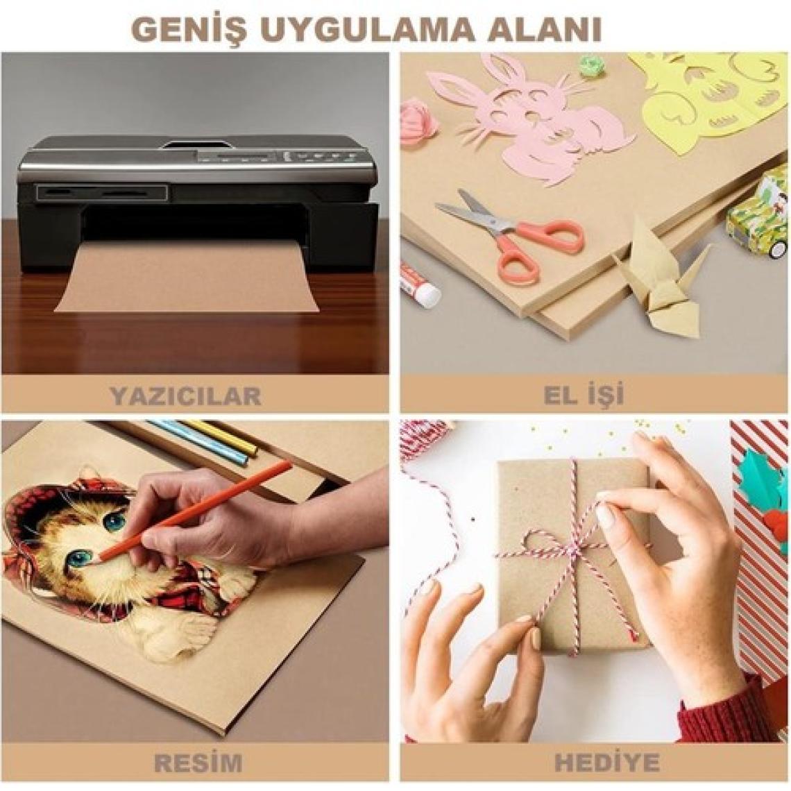 Artlantis A4 Kraft Kağıt 80 gr 50 Adet Artlantis Kraft Saman Kağıt 50 Adet