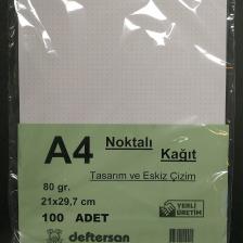 A4 Noktalı Kağıt 100 Yaprak 80 Gram