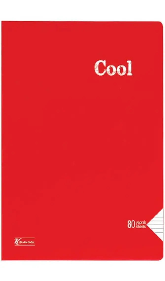 Keskin Color Cool A4 80 Yaprak Çizgili Pp Kapak Dikişli Defter