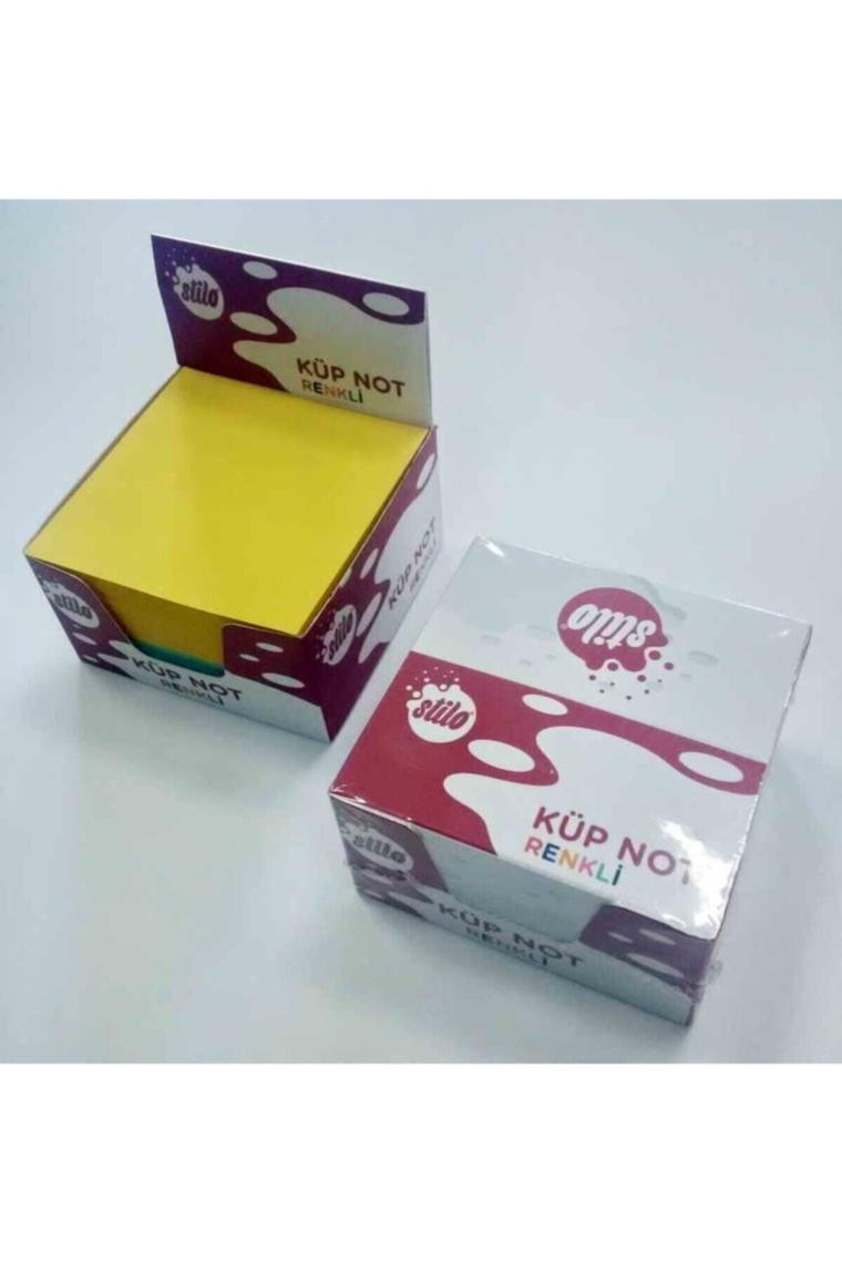 Küp Not Kağıdı Renkli 8x8 Cm