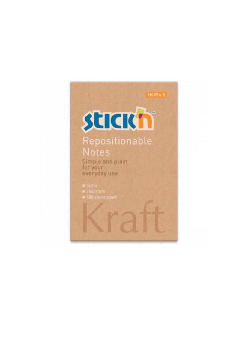 Yapışkanlı Not Kağıdı 76*51 Kraft 100yp 21638