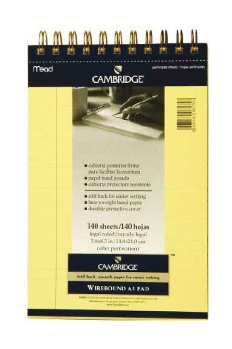 A5 140 Yaprak Çizgili Defter - Sarı
