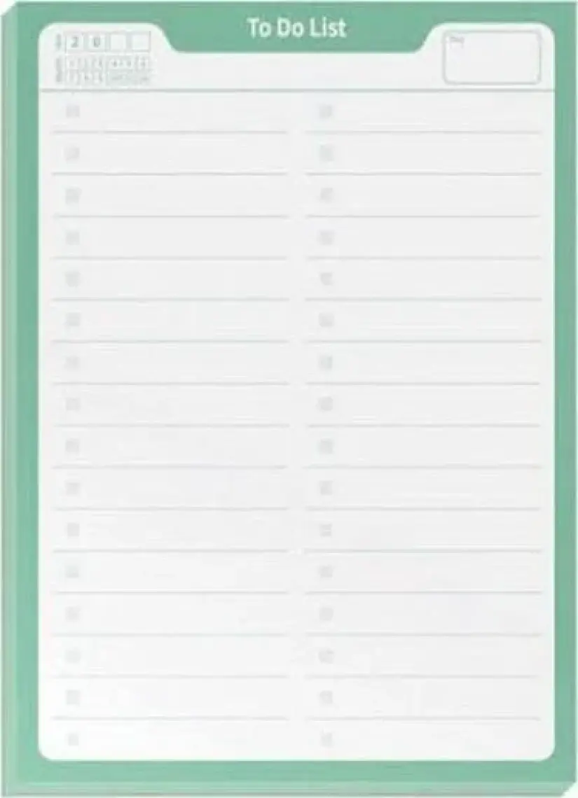 Deffter Masa Blok To Do List 20X28Cm