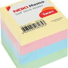 Yapışkanlı Küp Not 75x75 400 Yaprak Pastel Harmoni