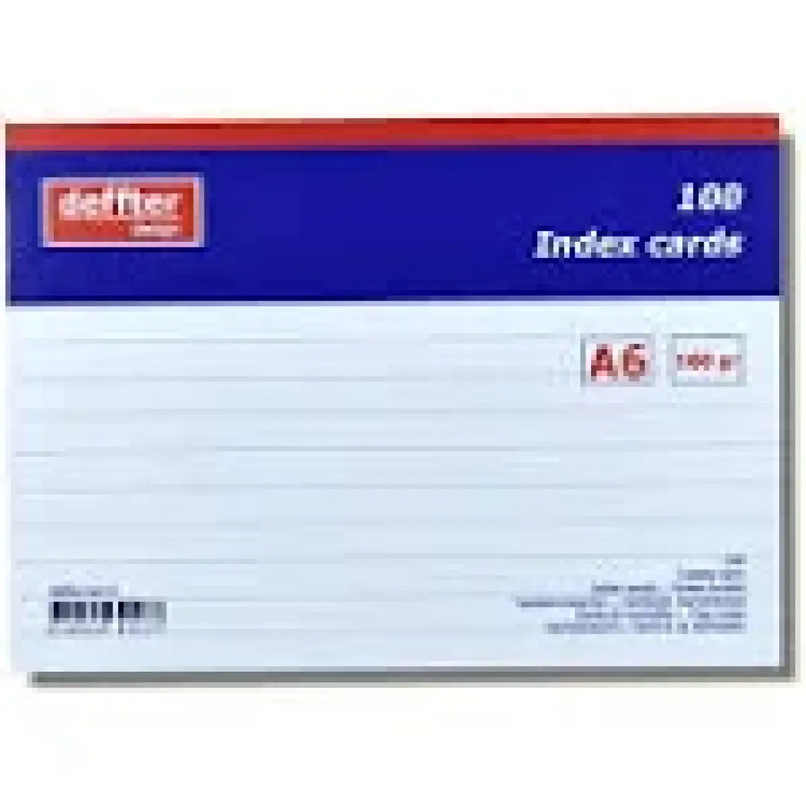 Deffter Index Kartı A6 Beyaz Çizgili