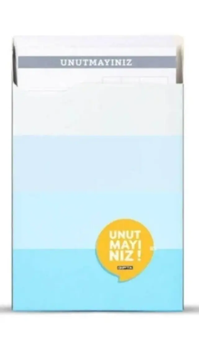 Unutmayınız Not Kartı Kutulu 60 Yp. Çizgili+kareli