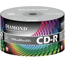 DİAMOND CD-R 700 Mb 80 Min 52X Boş Cd 50'li Paket