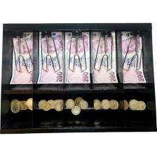 Çetka Komple Metal Kırılmaz Çekmece Ici Para Düzenleyici 5 Banknot 5 Bozuk Kırılmaz Para Bölmeli 38,5 x 27,5 x 6 cm