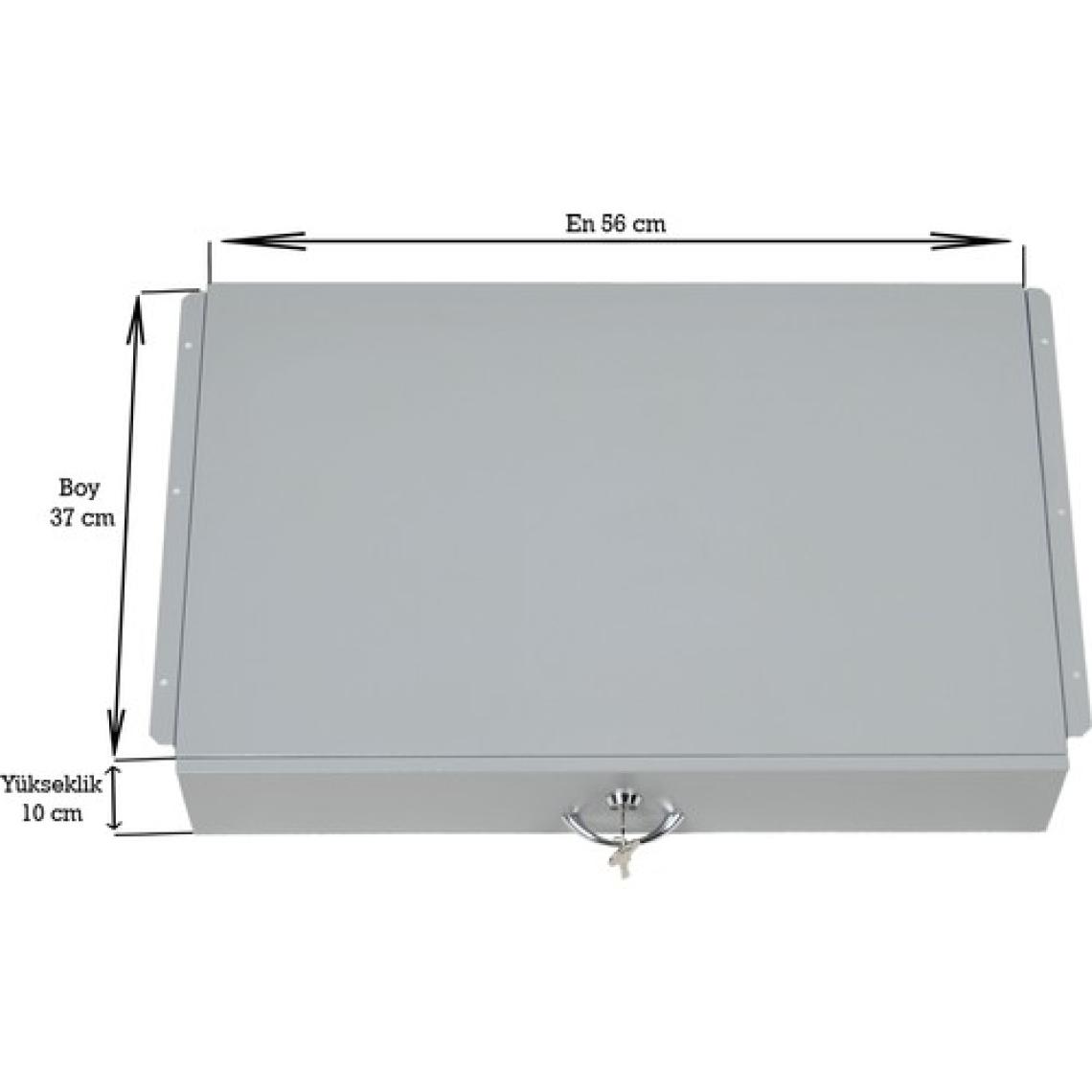 Çetka Metal Para Cekmecesi Kırılmaz Teleskopik Raylı 6 Bölmeli 56cmx37cmx10cm