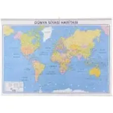 İnter Harita Dünya Siyasi-Fiziki Askılı 819