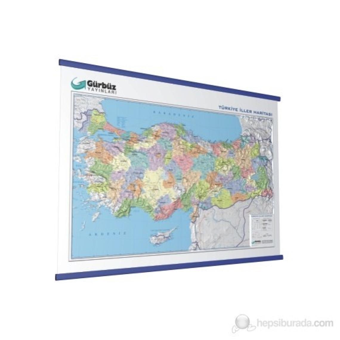 Kabartma Türkiye Siyasi 70x100 Haritası