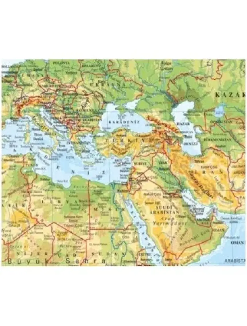 Dünya Fiziki Haritası
