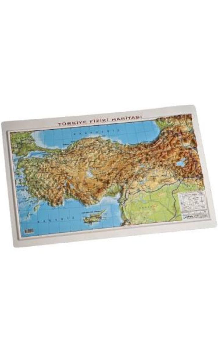 35x50 Kabartma Türkiye Fiziki Haritası