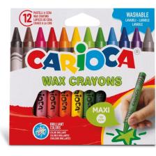 Carioca maxı Elleri Kirletmeyen Yıkanabilir Pastel Boya Kalemi 12'Li