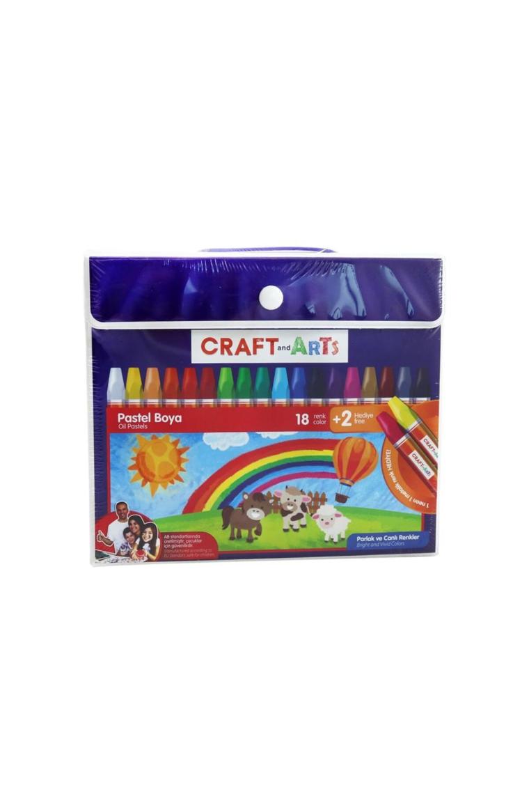 Craft and Arts Pastel Boya 18+2'li Çanta