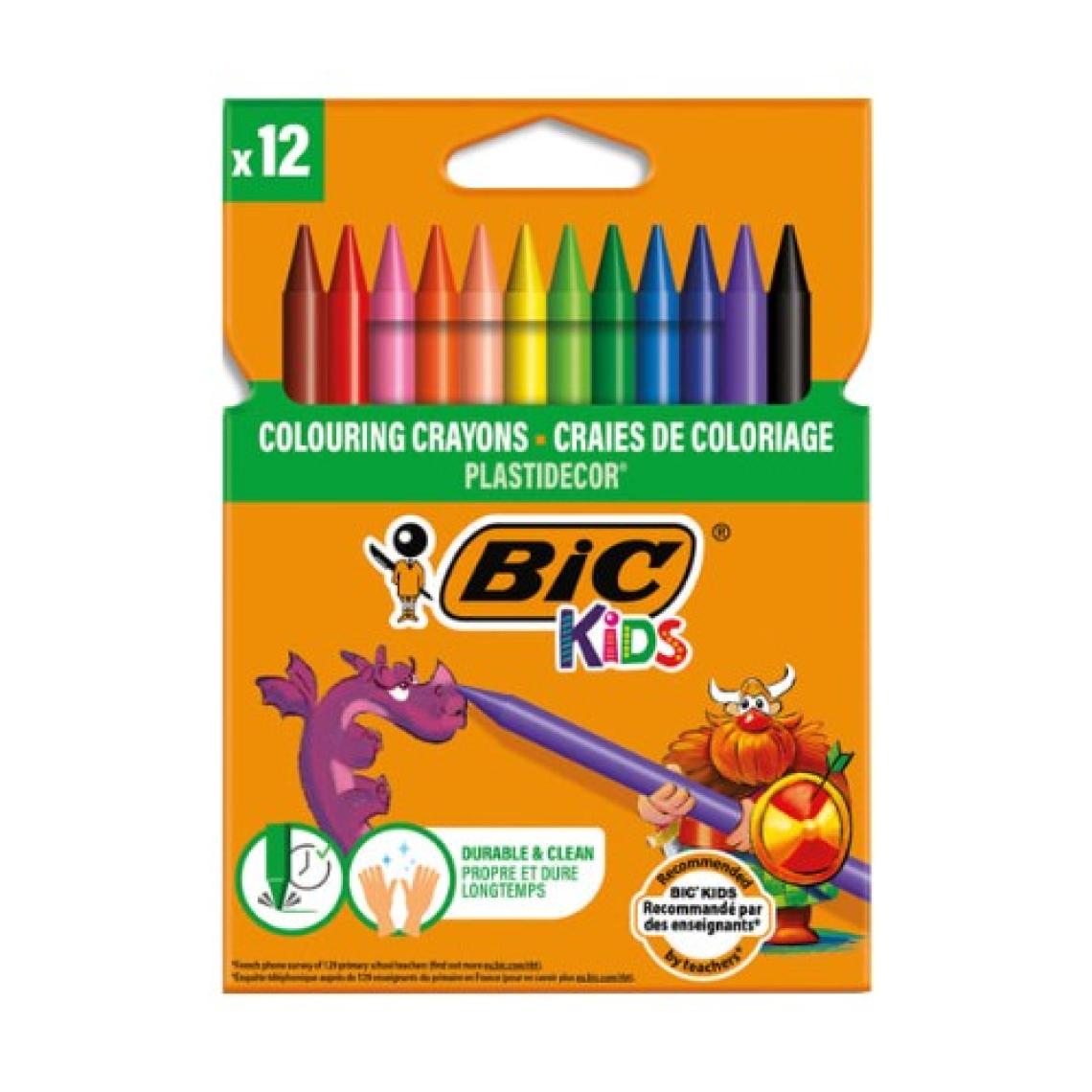 Bic 12 Renk Silinebilir Mum Pastel Boya