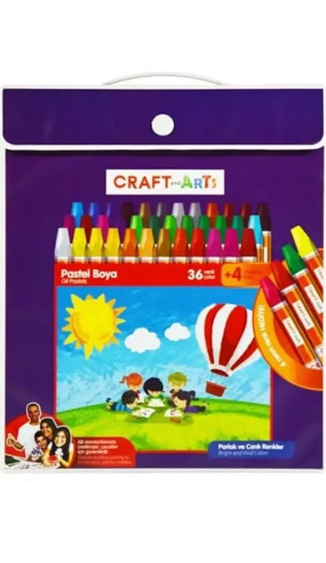 Craft And Arts Pastel Boya 36+4'lü Çanta