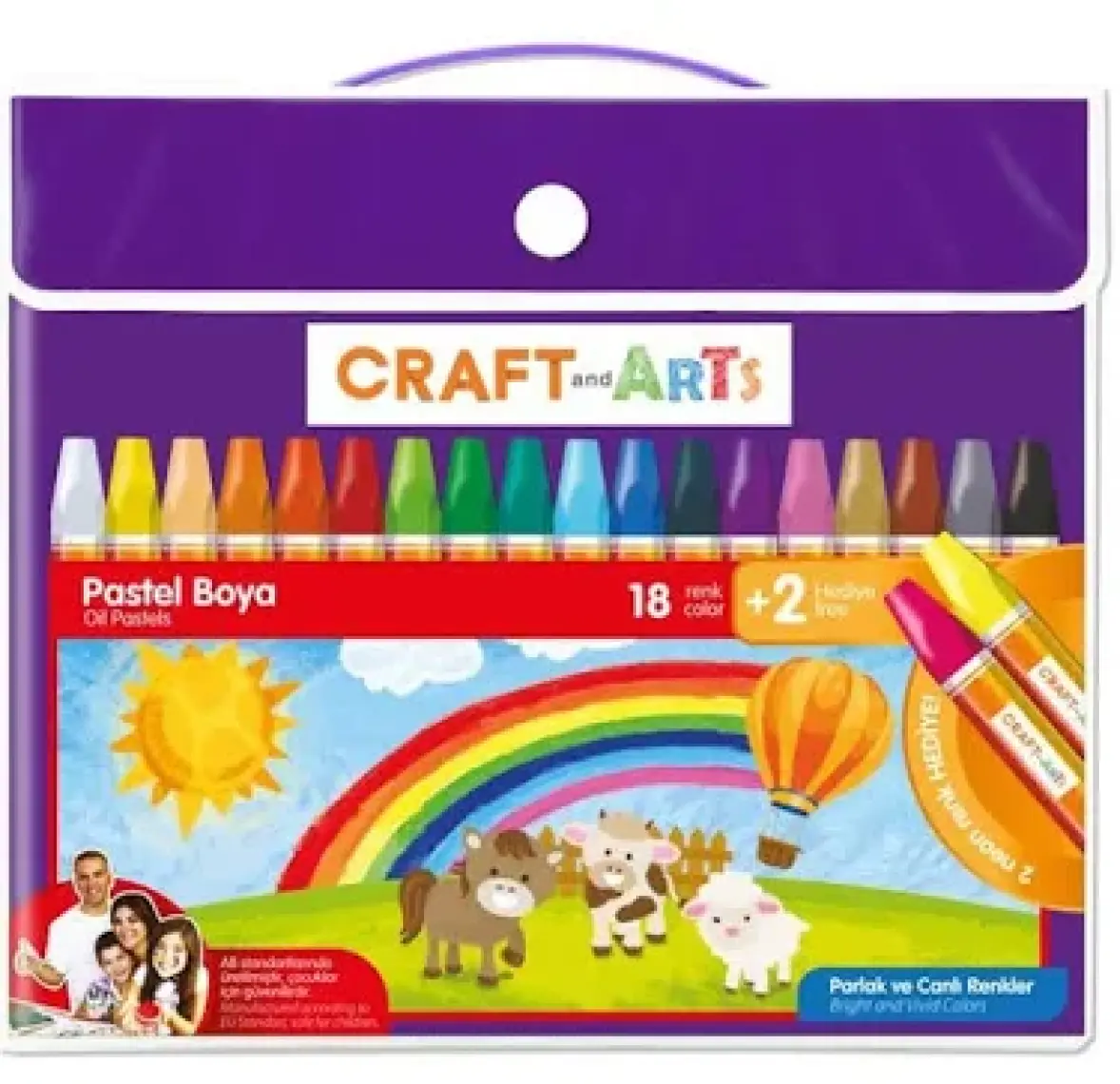 Craft And Arts Pastel Boya 36+4'lü Çanta