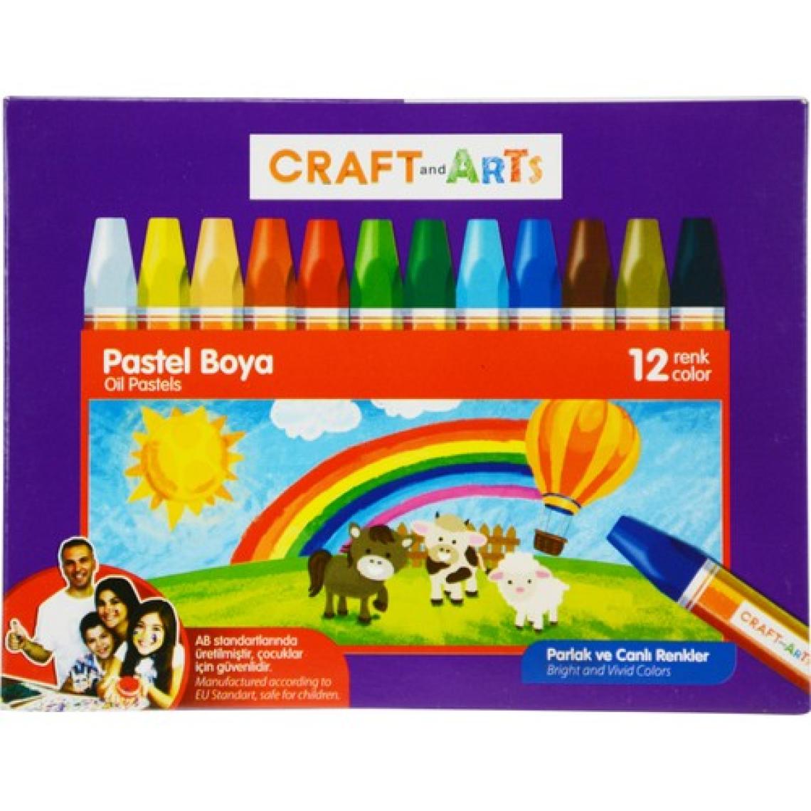 Craft And Arts Pastel Boya 12'li Karton Kutu