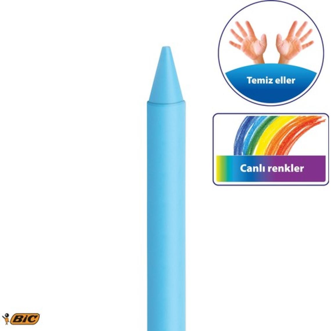 Bic Kids Plastidecor Silinebilir Elleri Kirletmeyen Pastel Boya 18 Renk