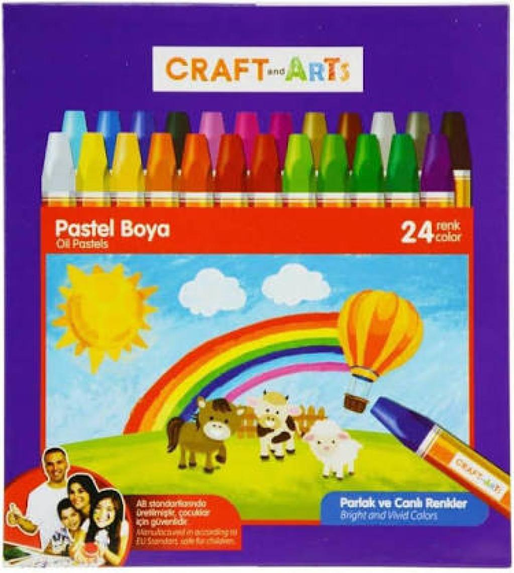 Craft And Arts Pastel Boya 24'lü Karton Kutu