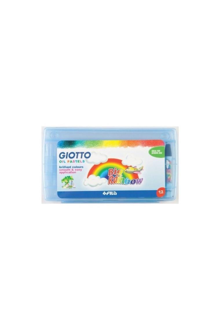 Giotto Big Rainbow Altıgen Yağlı Pastel Boya 12'li
