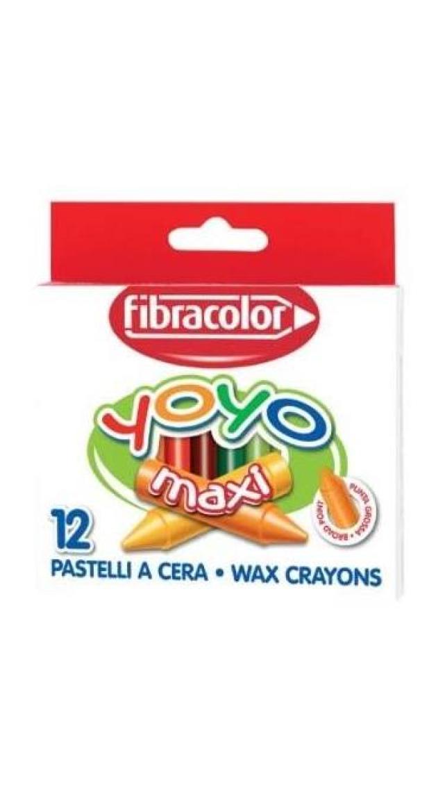 Fibracolor Yoyo Maxi Pastel Boya 12 Li