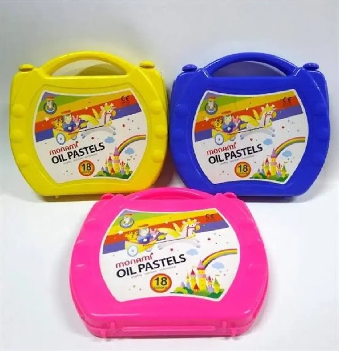 Monami 18 Renk Pastel Boya - Pembe Kutu