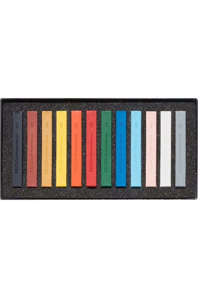 Polycrayon Soft 12'li Toz Pastel Boya Ana Renkler / L5651120