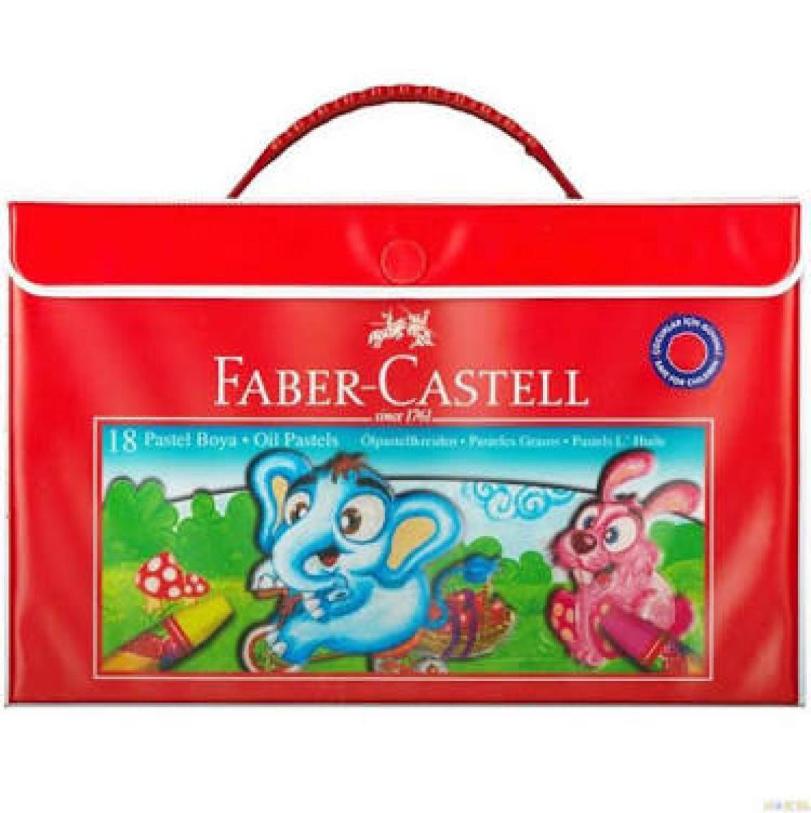 Faber-Castell Plastik Çantalı Tutuculu Pastel Boya 18 Renk