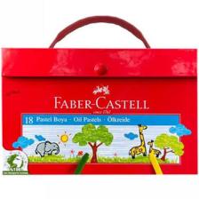 Faber-Castell Plastik Çantalı Tutuculu Pastel Boya 18 Renk