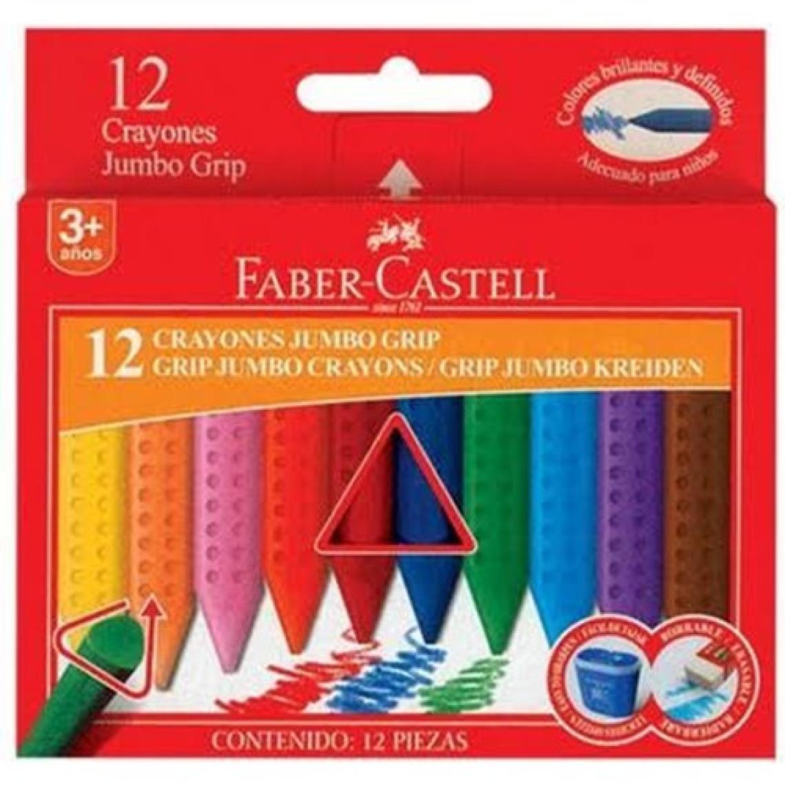 Kornea Store Faber Castell Grip Jumbo Wax Crayon Pastel Boya 12 R