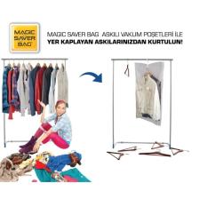 Magic Saver Bag 2'li Askılı Vakumlu Poşet Seti (L)