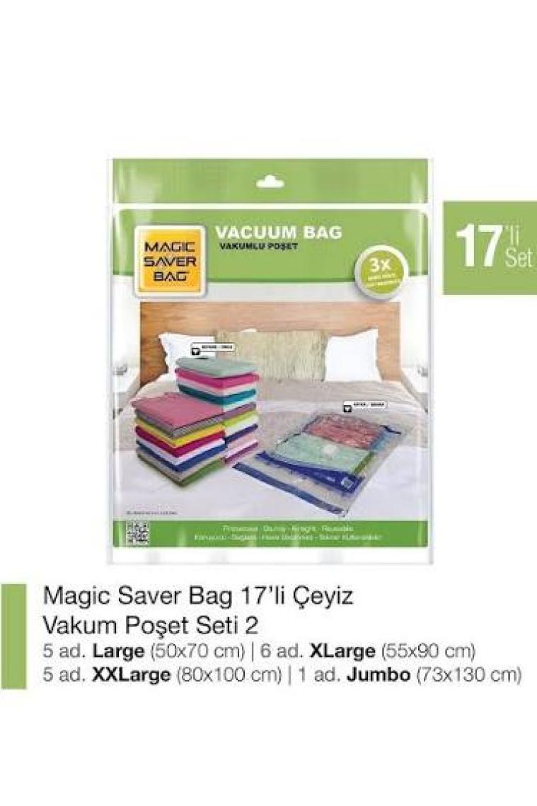 Magıc Saver Bag 17'li Çeyiz Vakumlu Poşet Seti 2