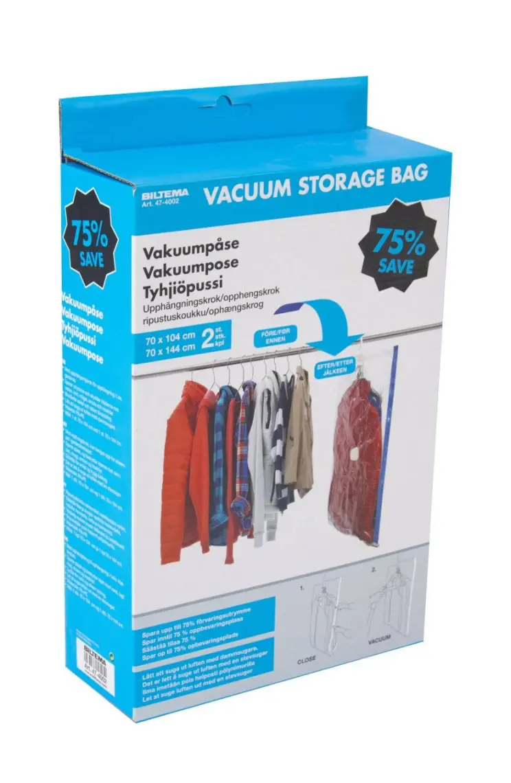 Magic Saver Bag 4'lü Askılı Vakumlu Poşet Seti 2L 2XL
