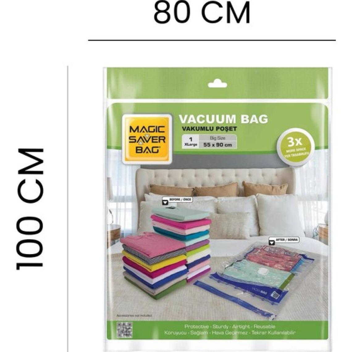 Magic Saver Bag Tekli Vakumlu Poşet - XXL - 80x100 cm