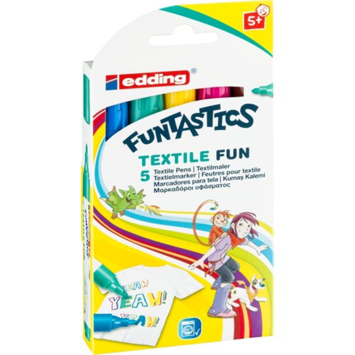 Edding Funtastics Kumaş Boyama Kalemi 5'Li Set