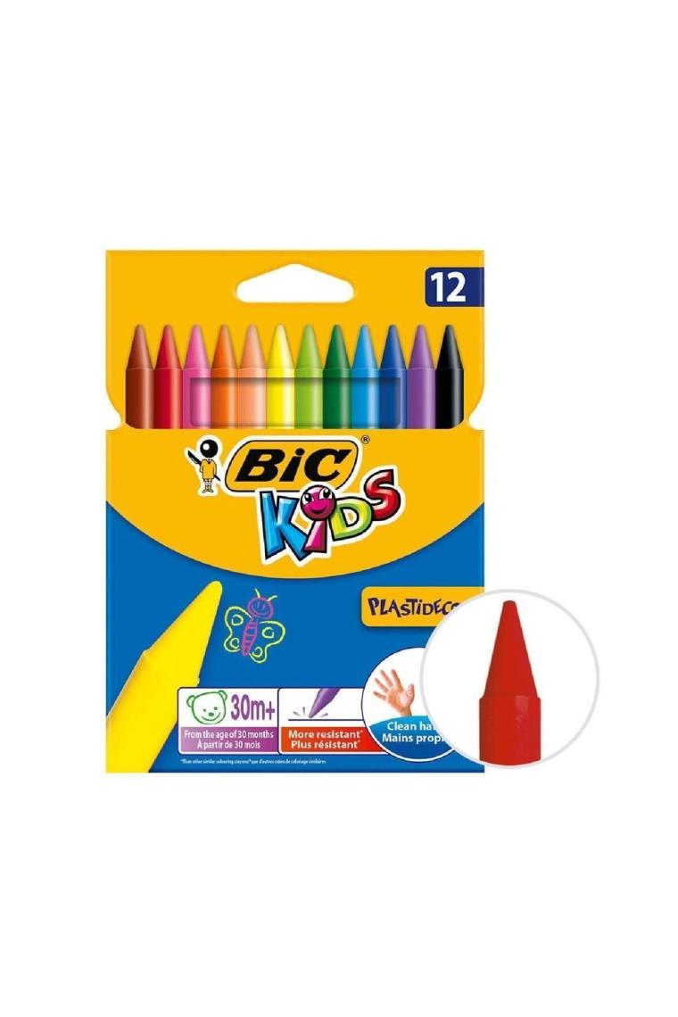 Bic Pastel Boya Keçeli Boya Metal Tüp Kuru Boya 12 li ve Resim Defteri