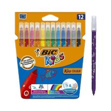Bic Pastel Boya Keçeli Boya Metal Tüp Kuru Boya 12 li ve Resim Defteri