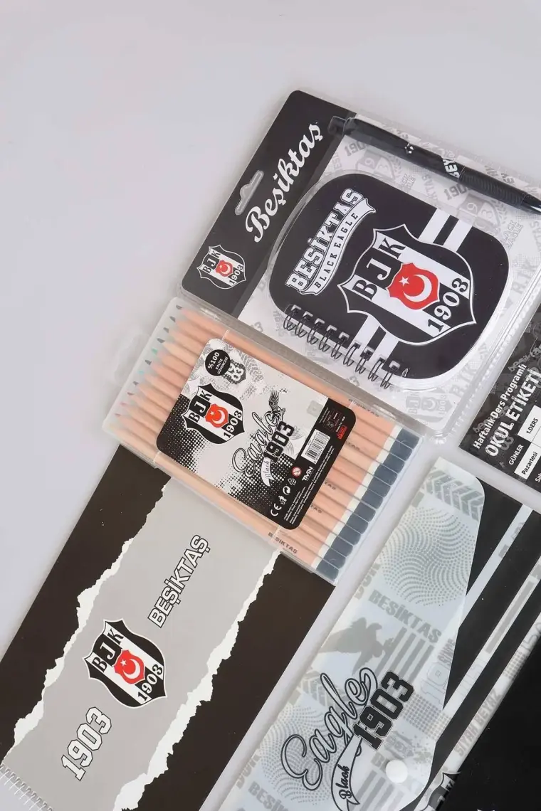 Beşiktaş Lisanslı  36 Parça Premıum Kırtasiye Seti