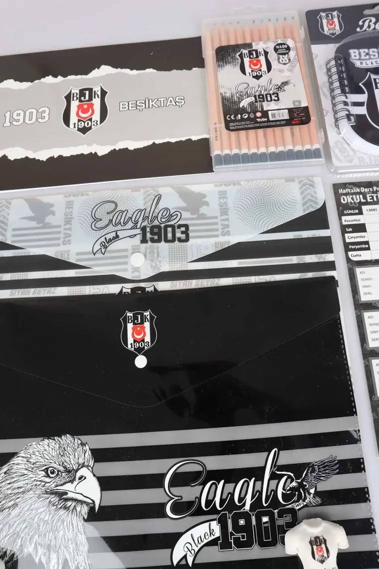 Beşiktaş Lisanslı  36 Parça Premıum Kırtasiye Seti