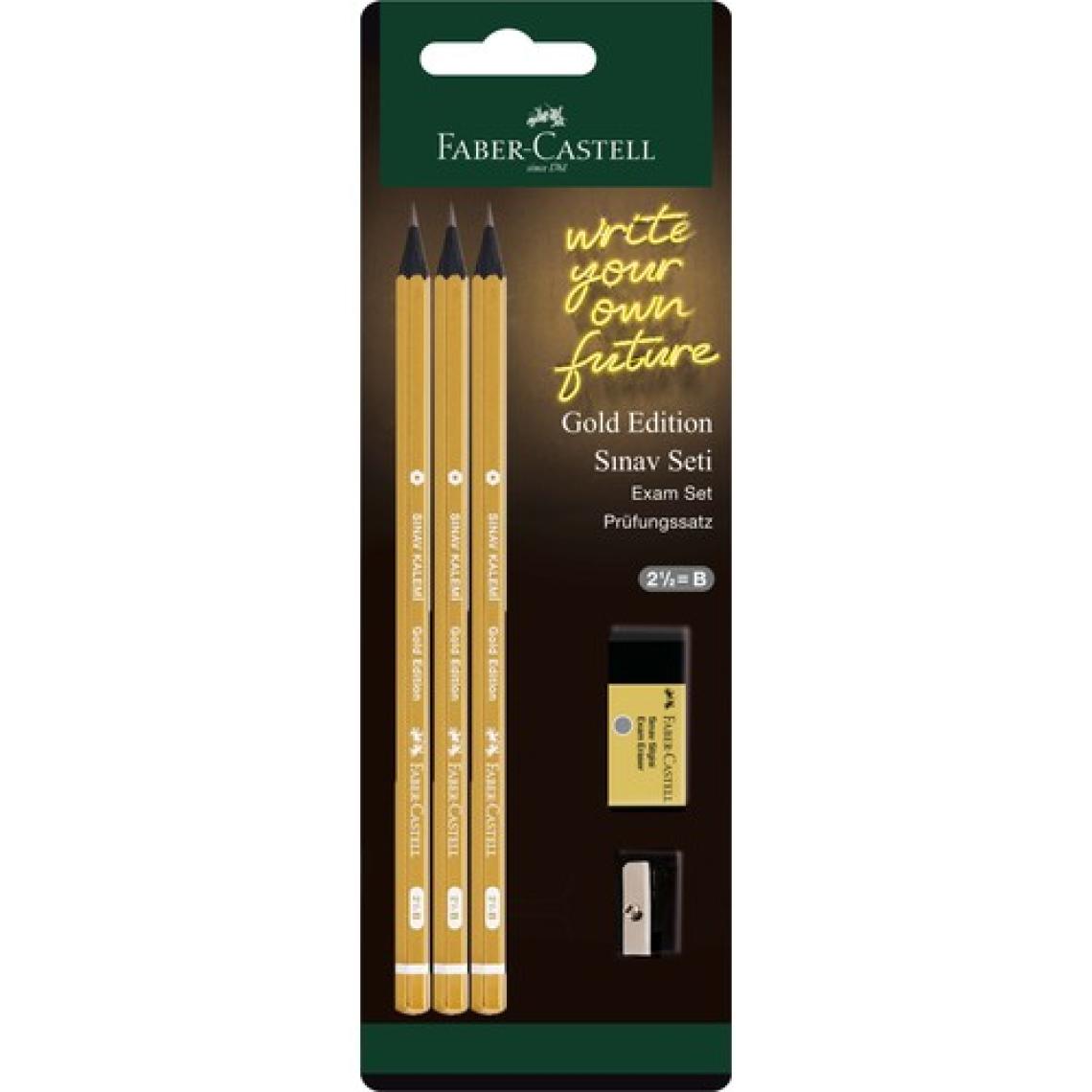 Faber-Castell Bls. Gold Edition Sınav Seti 3 Kalem 1 Silgi 1 Kt