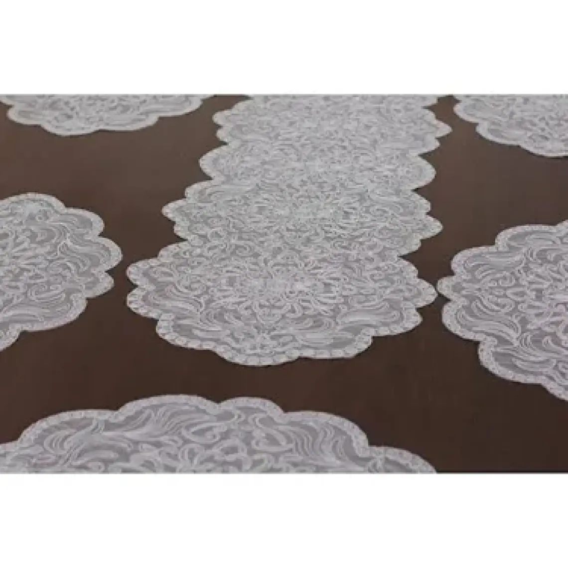 Tropik Home Amerikan Servis 8 Kişilik Valeria Gri Supla ve Runner Set 9 Parça Sunum Takımı Tropikhome