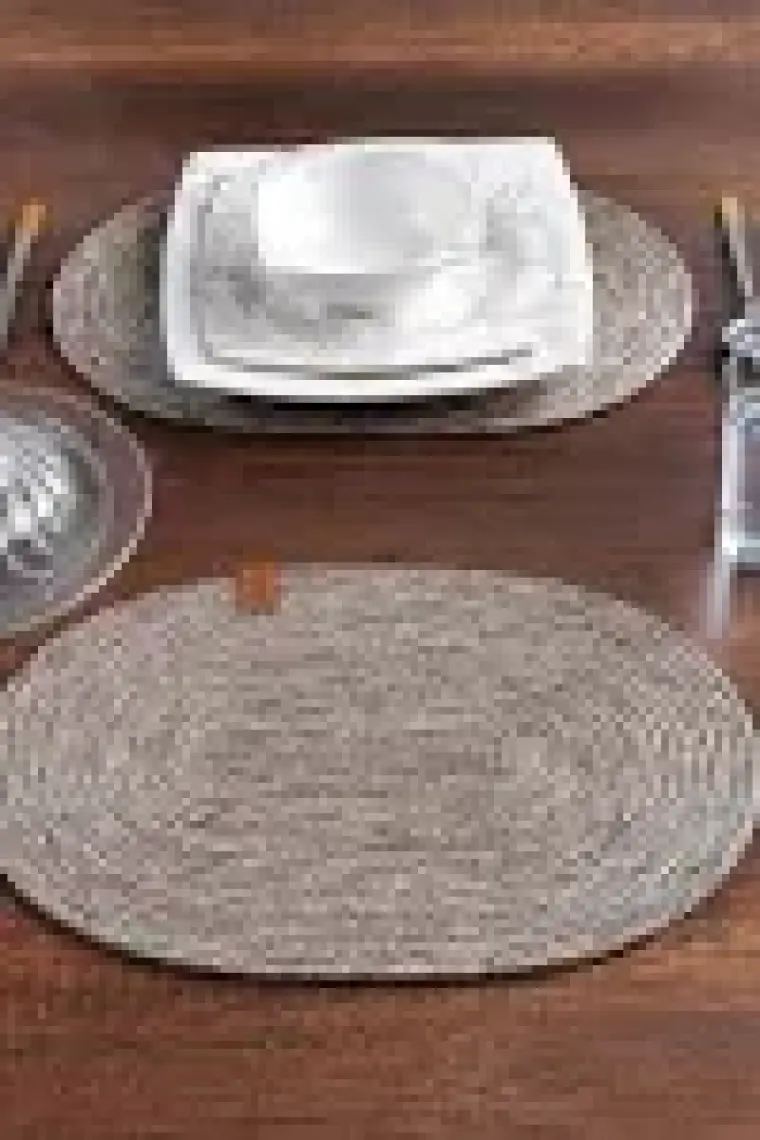 MaisonArt 2 Adet Oval Supla | Amerikan Servis Runner | Tabak, Tava, Altlığı Sofra Sunumluk