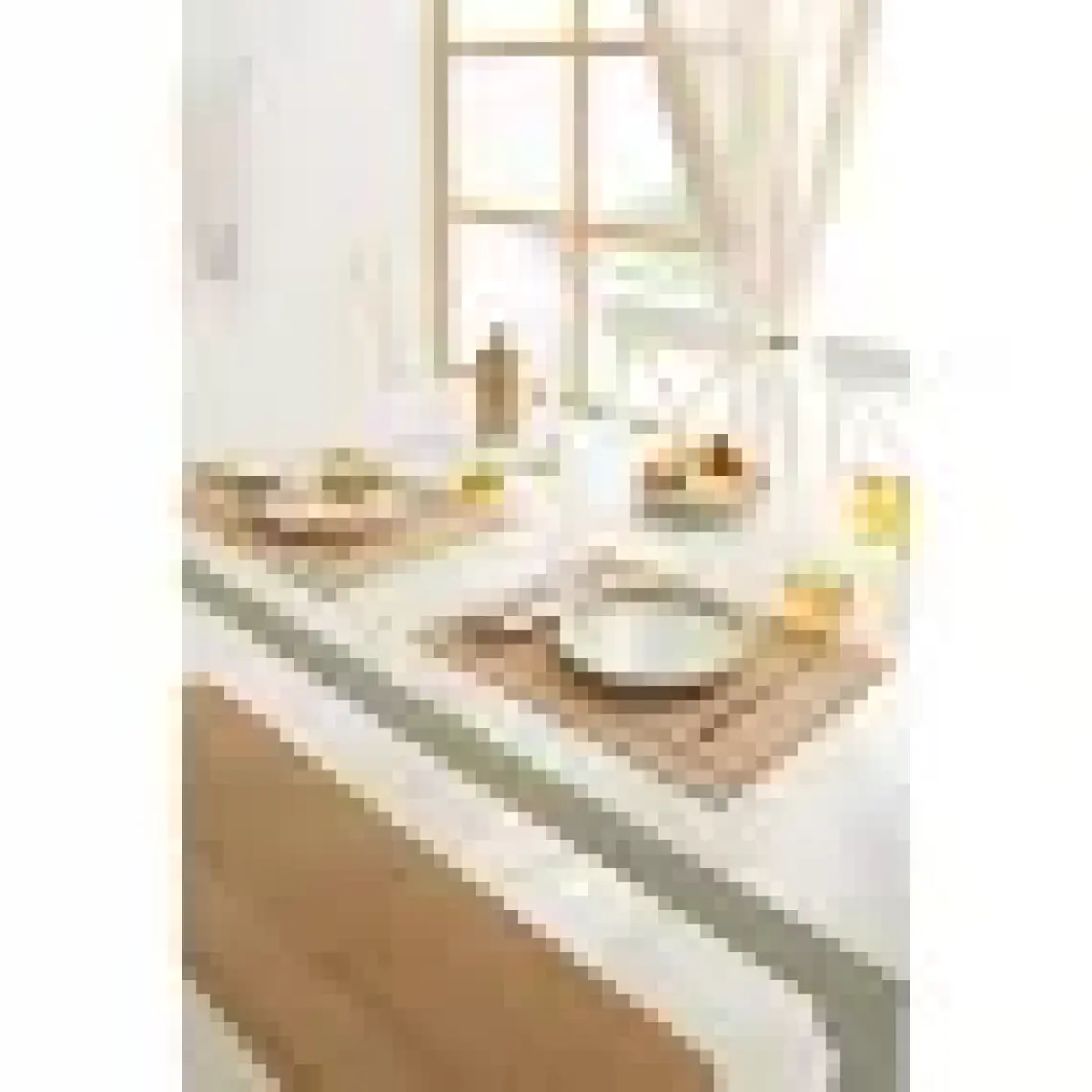 Ocean Home Textile 6 Adet Jüt Sofra Sunum Tabak Altlığı Supla Amerikan Servisi 45x35 cm