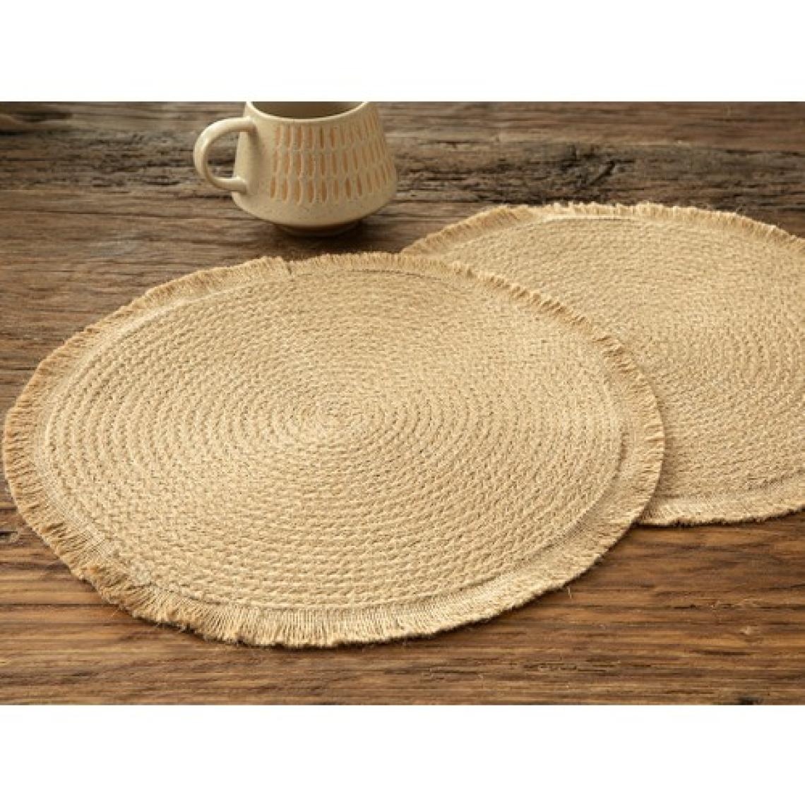 English Home Resta Jüt 2'li Amerikan Servis 35 cm Naturel